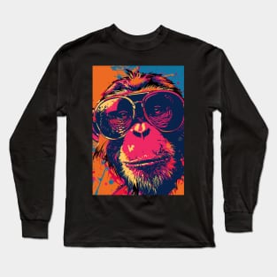 Banksy Graffiti monkey Long Sleeve T-Shirt